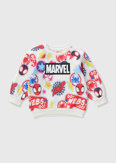 Marvel Kids Cream Spidey & Friends Sweatshirt (1-7yrs)