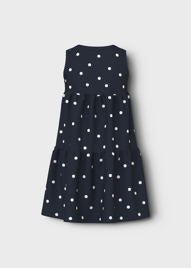 Name It Girls Dark Blue Spencer Dress (6-12yrs)