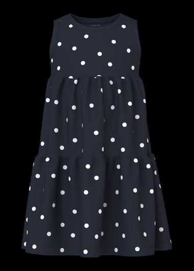 Name It Girls Dark Blue Spencer Dress (6-12yrs)