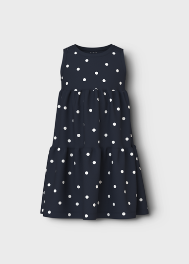 Name It Girls Dark Blue Spencer Dress (6-12yrs)