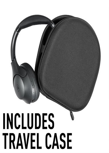 Reflex Active Black Wireless Noise Cancelling Headphones With Case