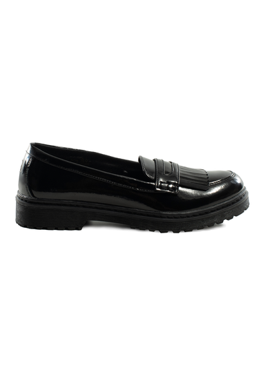 ToeZone Black Zoe Slip On Shoe