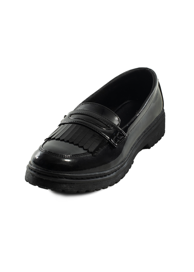 ToeZone Black Zoe Slip On Shoe