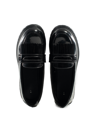 ToeZone Black Zoe Slip On Shoe