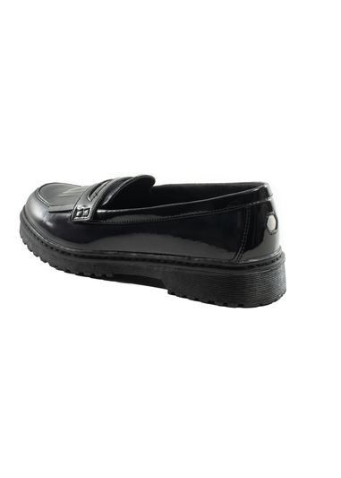 ToeZone Black Zoe Slip On Shoe