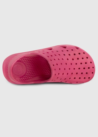 Totes Solbounce Pink Childrens Clogs (Younger 5- Older 3)