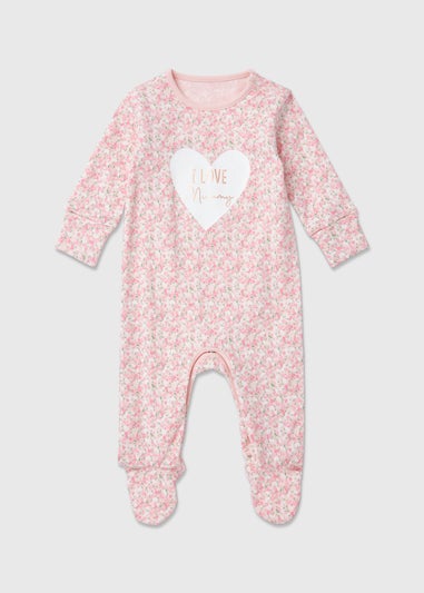 Baby Cream Mummy Sleepsuit (Newborn-18mths)