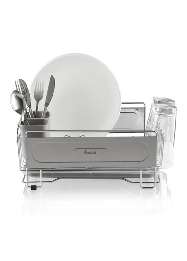 Swan Chrome Dish Rack - Matalan