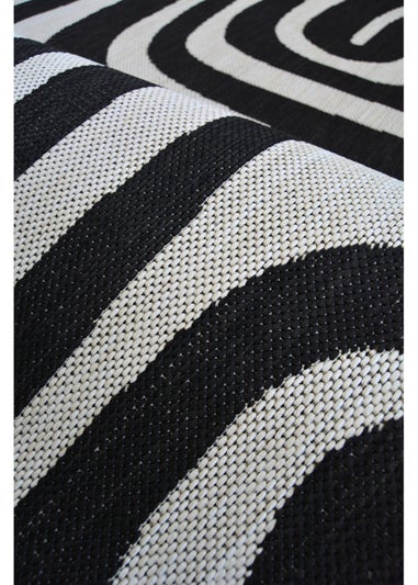 Homemaker Compass Monochrome Zebra Rug