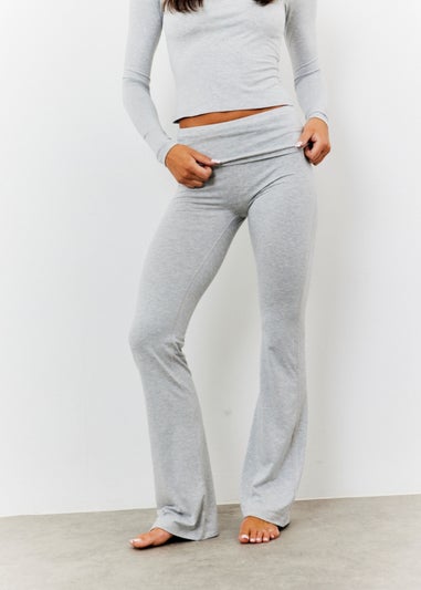 In The Style Grey Flare Trousers