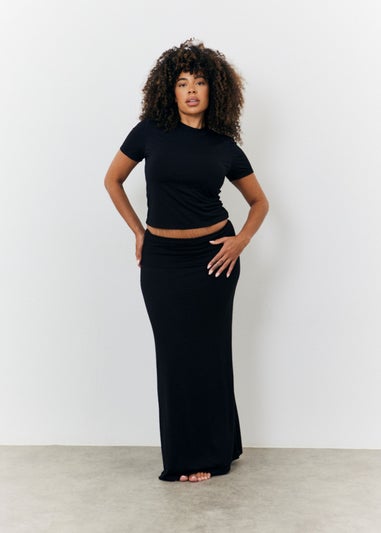 In The Style Black Maxi Skirt