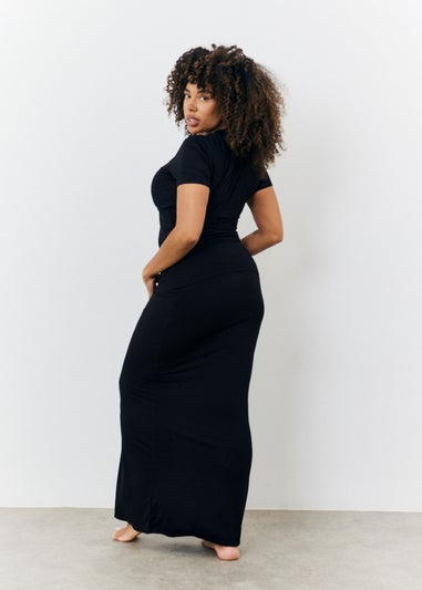 In The Style Black Maxi Skirt