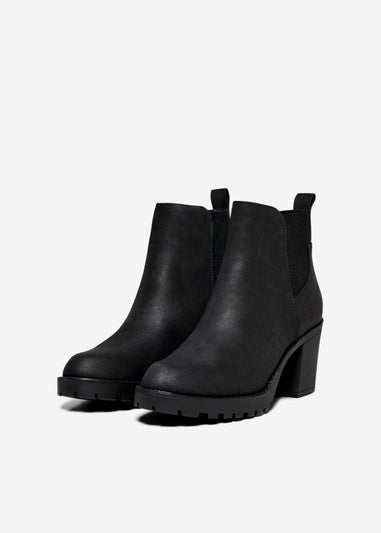 Only Black Heeled Boots