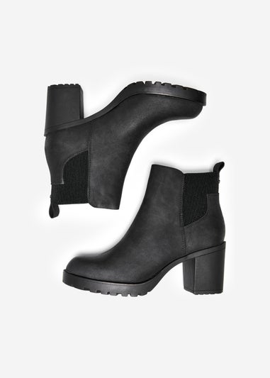 Only Black Heeled Boots