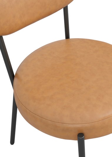 Aura Toby Caramel Dining Chair (2 Per Pack)