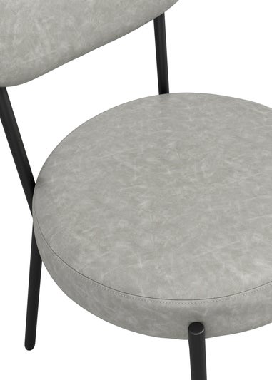 Aura Toby Graphite Dining Chair (2 Per Pack)