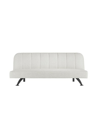 Aura Napoleonville Ivory Boucle/Matte Black Sofa Bed