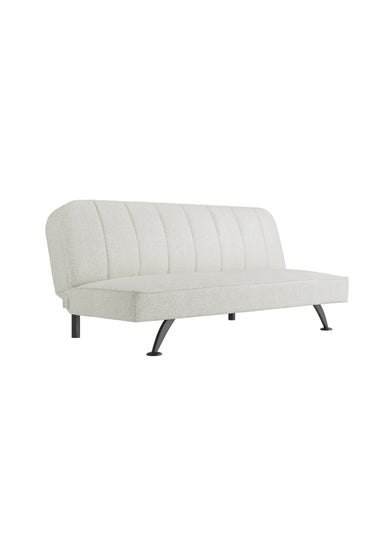 Aura Napoleonville Ivory Boucle/Matte Black Sofa Bed