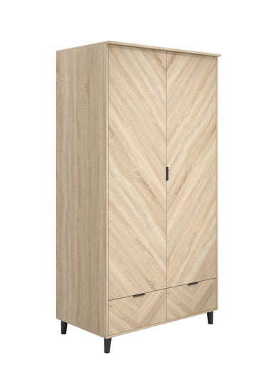 Aura Sorgente Chevron 2 Door Wardrobe (2 Packs)