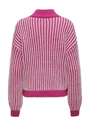 JDY Pink High Neck Jumper