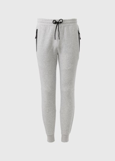 Souluxe Grey Tech Jogging Bottoms