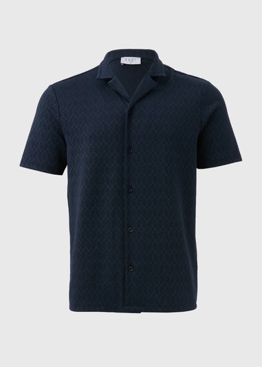 Navy Textured Shirt