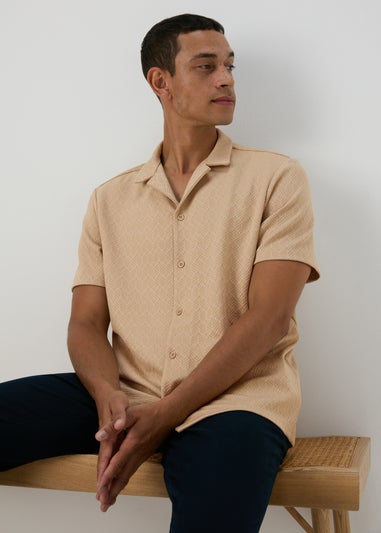 Stone Textured Jersey Shirt