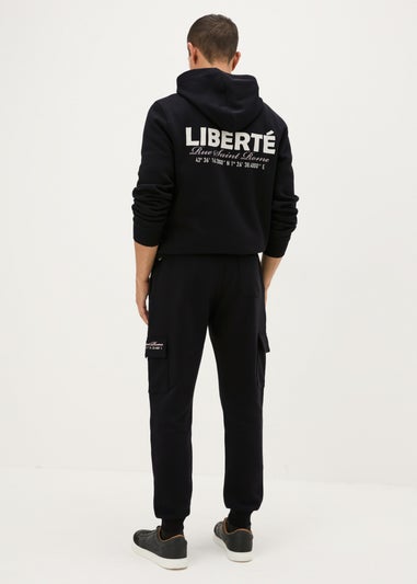 Black Liberte Cargo Jogging Bottoms