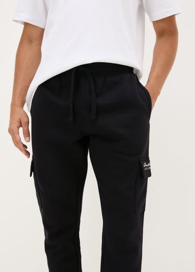 Black Liberte Cargo Jogging Bottoms