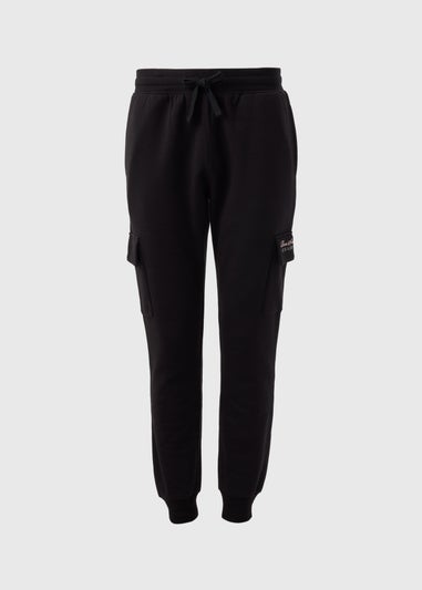 Black Liberte Cargo Jogging Bottoms