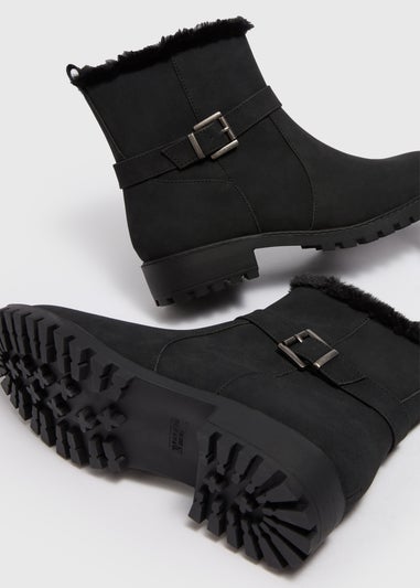 Biker boots fur lined online