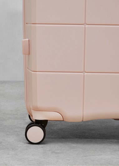 Rock Pastel Pink Pixel Suitcase