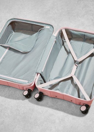 Rock Pastel Pink Pixel Suitcase