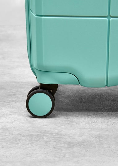 Rock Pastel Green Pixel Suitcase