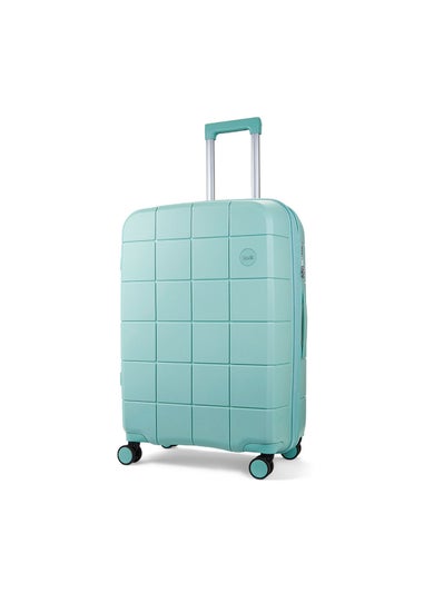 Rock Pastel Green Pixel Suitcase