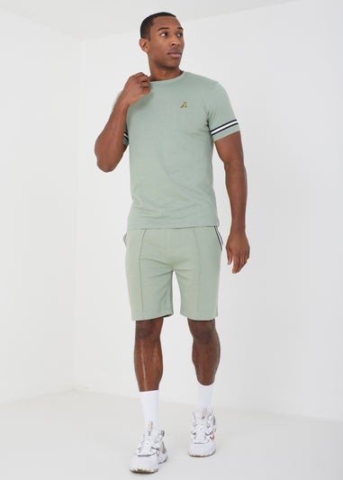 Brave Soul Mint T-Shirt and Shorts Set