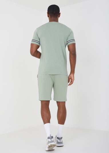 Brave Soul Mint T-Shirt and Shorts Set