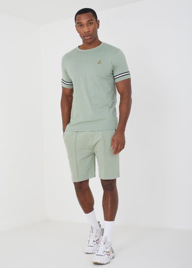 Brave Soul Mint T-Shirt and Shorts Set