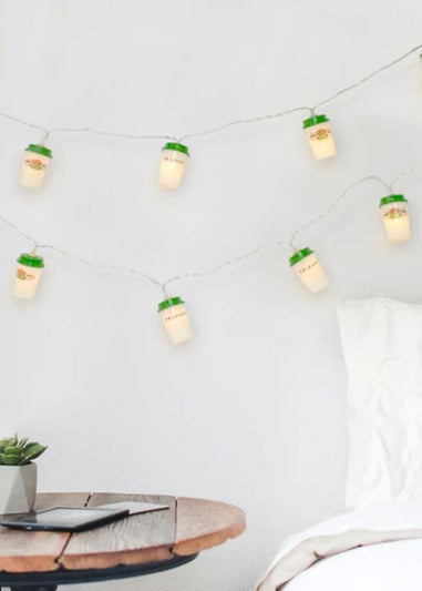 Friends Black Central Perk Coffee Cup String Lights