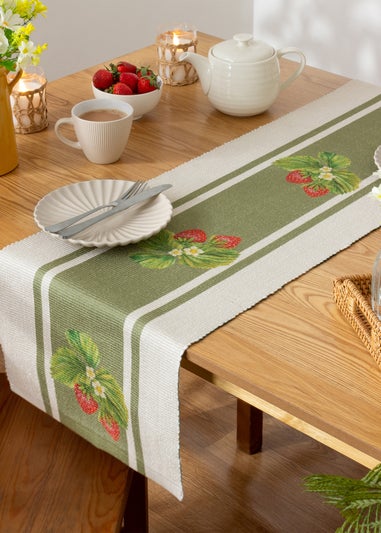 furn. Strawberry Table Runner (180 x 35cm)