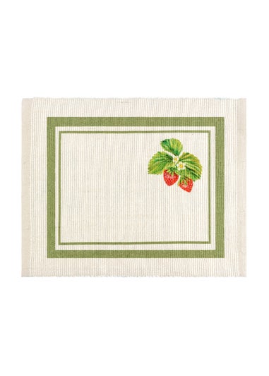 furn. Strawberry Set Of 4 Table Placemats (46 x 36cm)