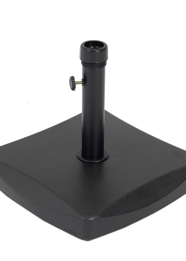 Charles Bentley Heavy Weight Concrete Black Parasol Base (34cm x 48cm 26.5Kg )