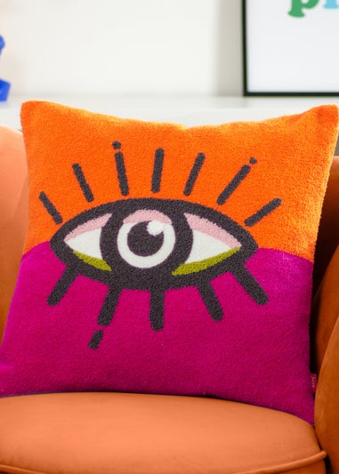 Heya Home All Eyes On You Abstract Filled Cushion (45 x 45 x 8cm)