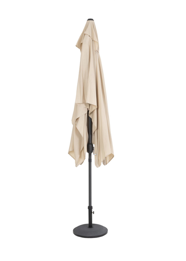 Charles Bentley Rectangular Outdoor Garden Beige Parasol Umbrella (3m x 2m)