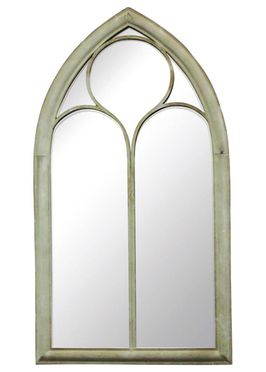 Charles Bentley Grey Garden Rome Arch Mirror (112cm x 61cm x 4cm)