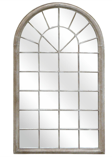 Charles Bentley Arch Outdoor Wall Decorative Natural Mirror (131cm x 75cm x 4cm)