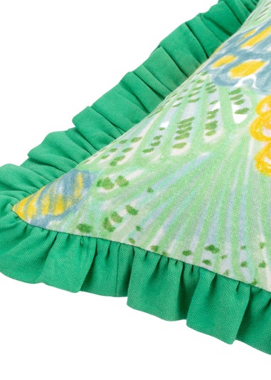 furn. Clam Shells Frilled Filled Cushion (50 x 50 x 8 cm)