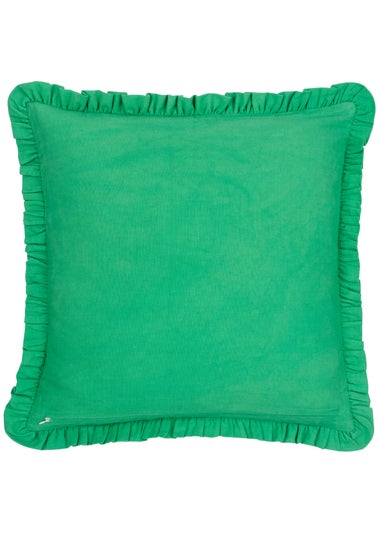 furn. Clam Shells Frilled Filled Cushion (50 x 50 x 8 cm)