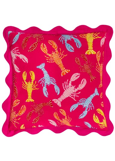 furn. Crustaceans Scalloped Filled Cushion (50 x 50 x 8 cm)