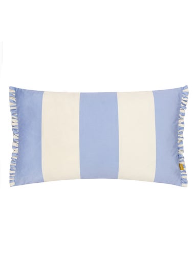 furn. Araya Striped Velvet Filled Cushion (30 x 50 x 8 cm)